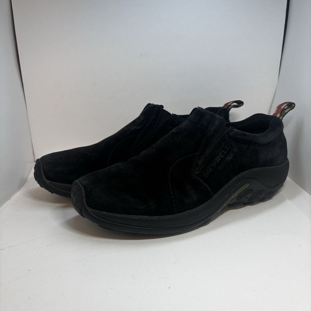 Merrell Jungle Moc Men's Shoes Size 10.5 Midnight Black Suede Slip On J60823